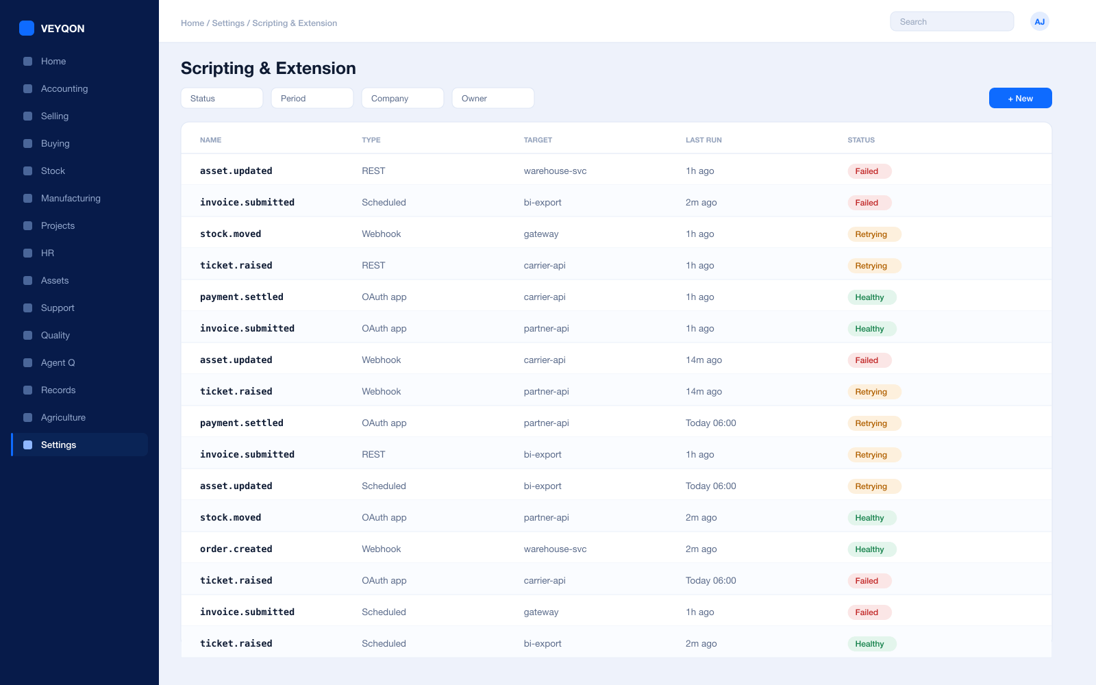 A server script attached to a custom document event.
